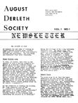 August Derleth Society Newsletter, 1977