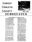 August Derleth Society Newsletter, Aug. 1978