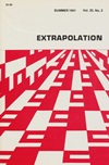 Extrapolation, Summer 1981