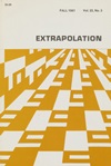 Extrapolation, Fall 1981