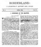 Borderland, January 1894