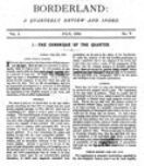 Borderland, July 1894
