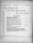 Journal of Borderland Research, January 1965