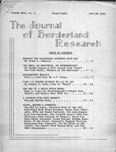 Journal of Borderland Research, January 1966