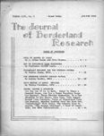 Journal of Borderland Research, January 1968