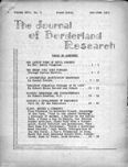 Journal of Borderland Research, May 1970