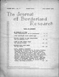 Journal of Borderland Research, July 1970