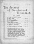 Journal of Borderland Research, September 1970