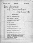 Journal of Borderland Research, November 1970