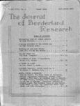 Journal of Borderland Research, July 1971