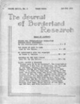 Journal of Borderland Research, January 1972