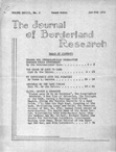 Journal of Borderland Research, January 1972