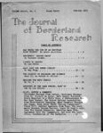 Journal of Borderland Research, November 1972