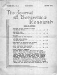 Journal of Borderland Research, January 1973