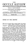 Occult Review, March 1906