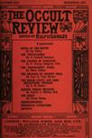 Occult Review, September 1912