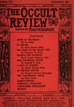 Occult Review, October 1912