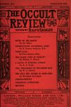 Occult Review, November 1912