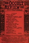 Occult Review, January 1913