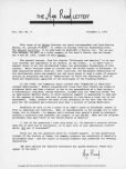 Ayn Rand Letter, December 3, 1973