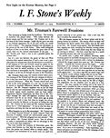 I. F. Stone's Weekly, January 17, 1953