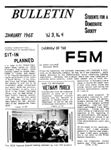 S.D.S. Bulletin, January 1965