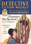 Detective Fiction Weekly, September 8, 1928