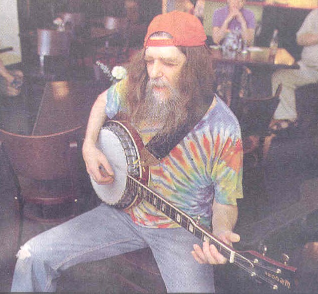 Dale R. Gowin performing at the Lucky Moon Coffee House in Syracuse, New York