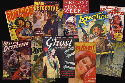 Pulp fiction magazines