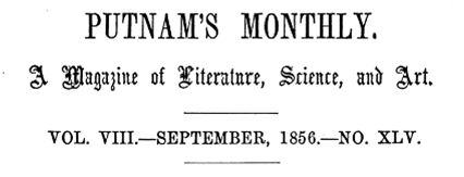 Putnam's Monthly masthead