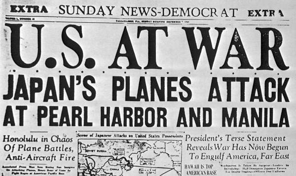 World War II headline